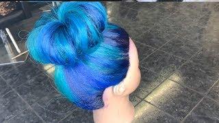 Blue and Teal Hair | Mannequin Hair color