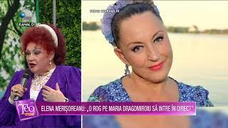 Teo Show (17.03.) - Maria Dragomiroiu, vorbe grele la adresa Elenei Merisoreanu. Raspunsul artistei