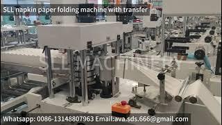 SLL Napkin paper folding machine with transfer tissue paper making Can be customized