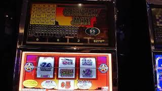 GREENBACK JACK $5 DENOM @CHOCTAW CASINO DURANT VGT️