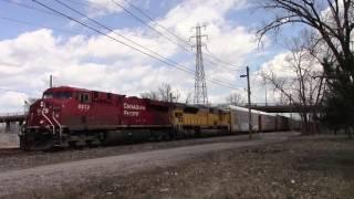 CP and ETR in Windsor, ON. with UP and NS Power! (CPWindsorsub Vault)