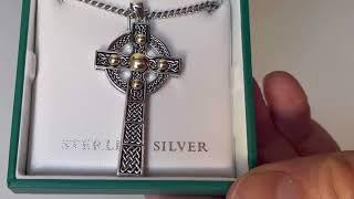 Mens Celtic Cross Necklace