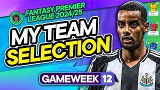 MY FPL GW12 TEAM SELECTION! ️ 1 or 2 transfers... Or a -4?  | Fantasy Premier League Tips 2024/25