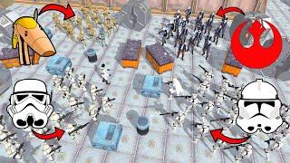 ALL Star Wars Armies ARENA BATTLE! - Men of War: Star Wars Mod Battle Simulator