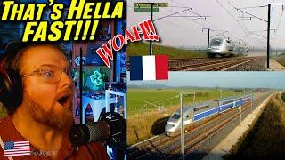 American Reacts to TGV World record: 574.8 km/h!!