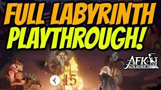 Full LABYRINTH Playthrough! Aiming for FLOOR 17 Clear! Top 20 Labyrinth Ranking! AFK Journey