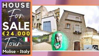 Cheap Italian Stone Home Tour | Property with terrace view and garage €25K House in Molise Italy