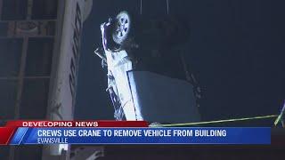 Vehicle removed from building at Bally's