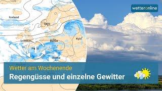 Wetter am Wochenende: Tief bringt Gewitter und Regen.