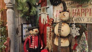 Good Old Fashioned Christmas Folk Art & Gathered Treasures Antique & Primitive Show! How to Decorate