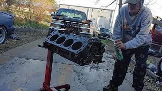 1994 sn95 ford mustang back yard motor build on a 302 "part 1