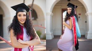 Natural Lighting Glam Graduation Photo Shoot