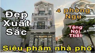 Bán Nhà Tp Thuận An Bình Dương | Mẫu Nhà Đẹp Xuất Sắc Hướng Tây | Có 4 Phòng Ngủ | Tặng Nội Thất