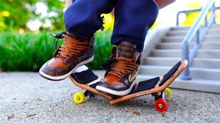 I BROKE MY SKATEBOARD | New Tech Deck Finger Skateboard Unboxing | Mini Nike Shoes