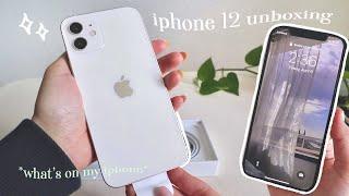 new iPhone 12 unboxing (organization & what's on my iPhone 12)