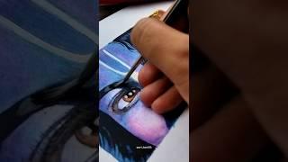 lord krishna painting | #eyes #art #shorts #krishna #youtubeshorts