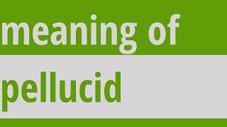 Pellucid Meaning | Meaning Of Pellucid | Pellucid Definition | #shorts #words #WordHeavy