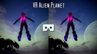 VR Sci-Fi 3D Video by OniricFlow VR: Virtual Reality Space Girl lost in space on Alien Planet