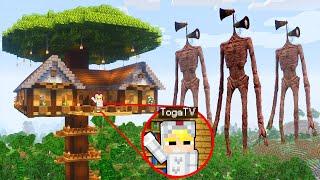 Tô Gà Xây Nhà An Toàn Trên Cây Chống Siren Head Trong Minecraft!