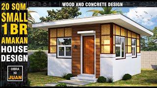 SMALL HOUSE DESIGN -1 BEDROOM 20 SQM BUNGALOW HOUSE. - AMAKAN NATIVE HOUSE