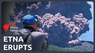 Mount Etna erupts sending tourists running for safety