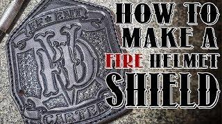 HOW TO MAKE A FIRE HELMET SHIELD