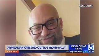 Man armed with several firearms arrested near Trump rally