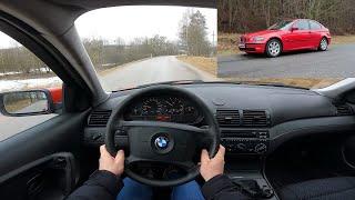 2003 BMW 316i Compact E46 116 Hp POV Test Drive @DRIVEWAVE1