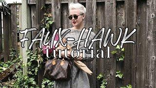 Pixie Cut FAUX HAWK Tutorial / Easy + DRUGSTORE Products