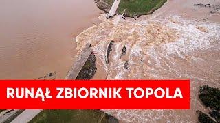 Pękł zbiornik Topola. Proszą o przesłanie amfibii do ewakuacji