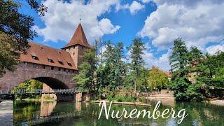 Walking in Nuremberg, along the Pegnitz river