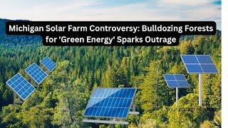 Michigan Solar Farm Controversy:  Bulldozing Forests for 'Green Energy' Sparks Outrage