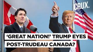 'No Tariffs, Low Taxes…’ Trump Woos Canada To Be 51st US State As Trudeau Resigns, Greenland Next?