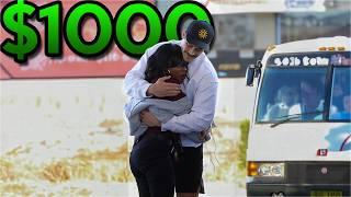 Asking Strangers For Bus Money, Then Giving Them $1,000!!