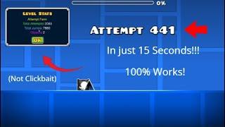 How To Farm Attempts/Jumps EASILY In Geometry Dash