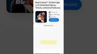 Real Cricket™ 24 Mod Apk v1.9 (Unlimited Money, Tickets, Unlocked Features)