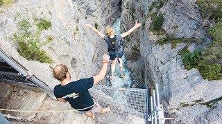 Would you jump? | Canyon Swing, Switzerland 