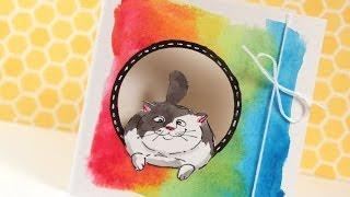 Watercoloring & Art Impressions Little Behind - Color Wednesday #37