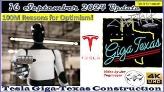 100M 4680s! 3rd Transformer & Boring Tunnel Progress! 16 September 2024 Giga Texas Update (07:35AM)