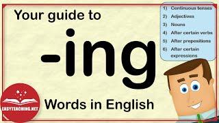 Mastering the -ing Form: Continuous Tenses, Gerunds, and More! | EasyTeaching