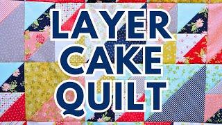 One Layer Cake Quilt Pattern: No Background Fabric Needed!