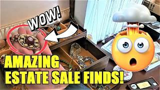 Ep584:  AMAZING ESTATE SALE HAUL!!    Vintage Military / Jewelry / Ceramics - Shop With Me!