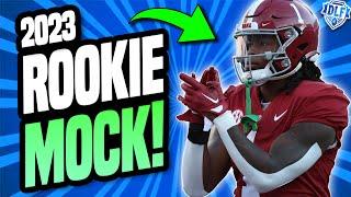 UPDATED Post-Draft Superflex Rookie Mock Draft! | Dynasty Fantasy Football 2023