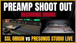 Recording Drums SSL Origin vs PreSonus StudioLive