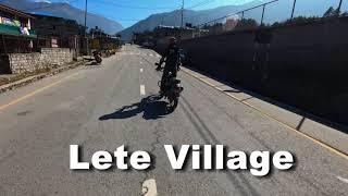 Lete village, 4k view, Bike ride Mustang from Kathmandu 2024, #xpulse #Vr #tracker