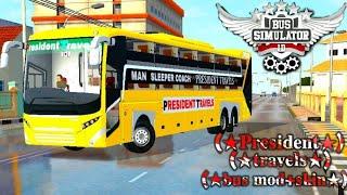 || NEW President Travels Sleeper Coach Bus Mod for Bus Simulator Indonesia || 2024