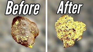 How to Clean Gold Nuggets at Home! #metaldetecting #goldprospecting #howtocleangold