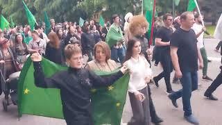 21 мая, Нальчик. Траурное шествие по пр.Ленина