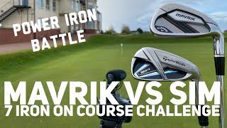 MAVRIK VS SIM - 7 IRON - ON COURSE CHALLENGE