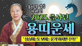 2025년 을사년 용띠운세 "2025년 용띠 운세! 상반기 지혜롭게 넘기면 더 큰 행운이 온다⭐" [양주용한점집]